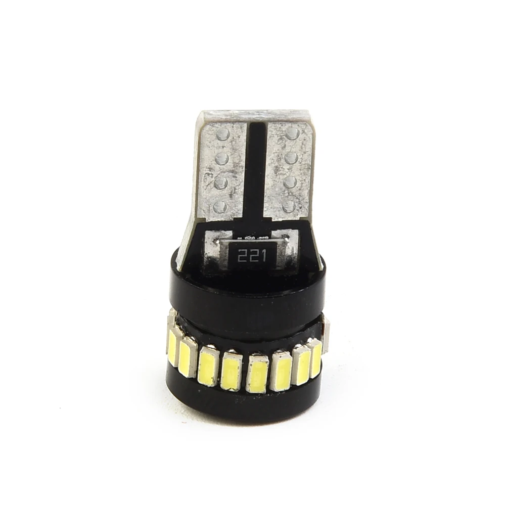 

1 Pair W5W T10 501 194 LED Canbus Light Bulbs Car Interior Reading Parking Lights White No Error 12V Error Free Wedge Light