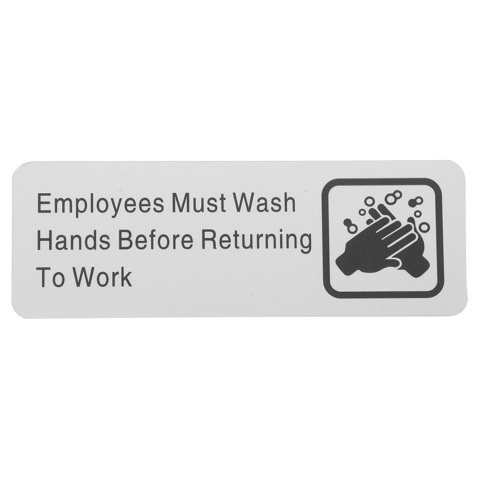 

Tape Aluminum Alloy Informative Sign Metal Employees Must Wash Hands Business Adhesive Restaurant Your Signs Staff