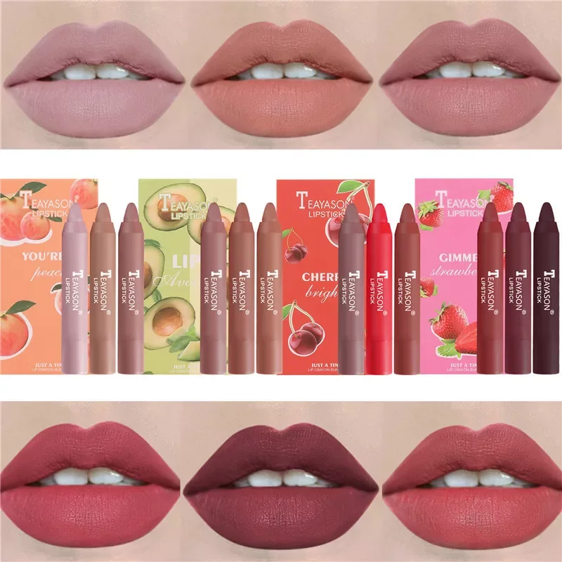 

NEW Velvet Matte Lipsticks Set Long Lasting Waterproof Sexy Red Nude Lip Stick Tint Pen Natural Makeup Beauty Cosmetic