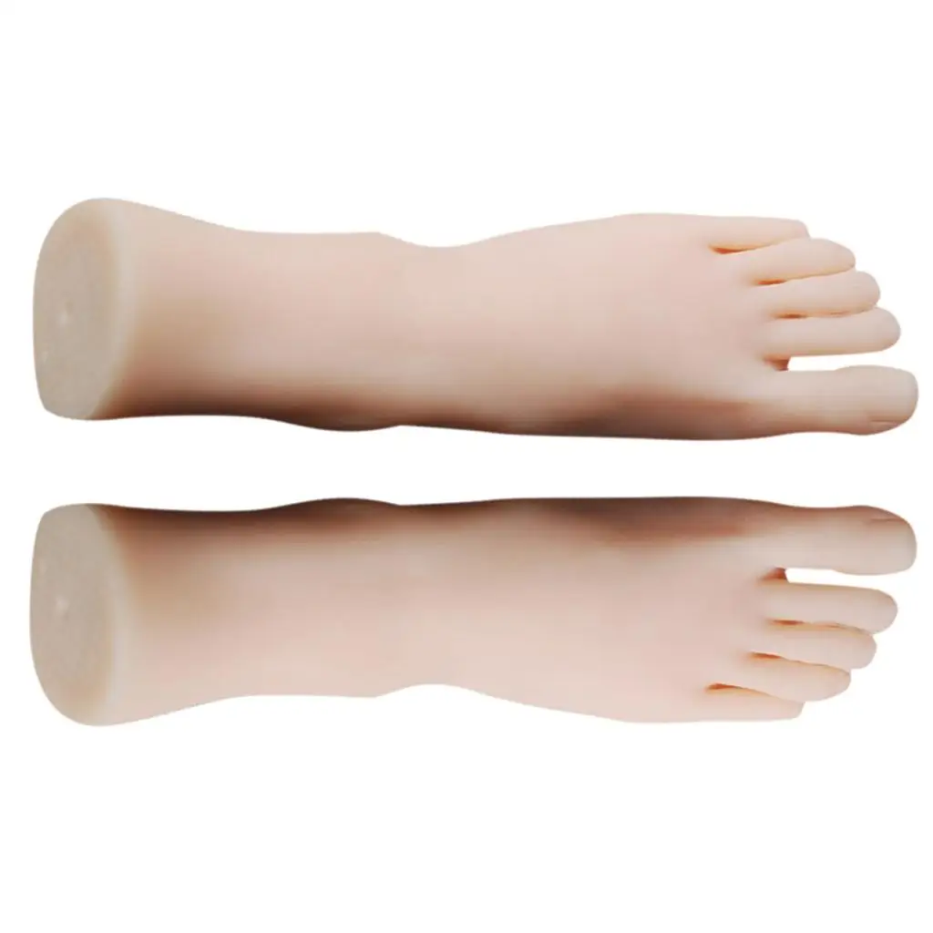 1 пара женских манекенов для ногтей демонстрация ног ювелирных изделий обуви