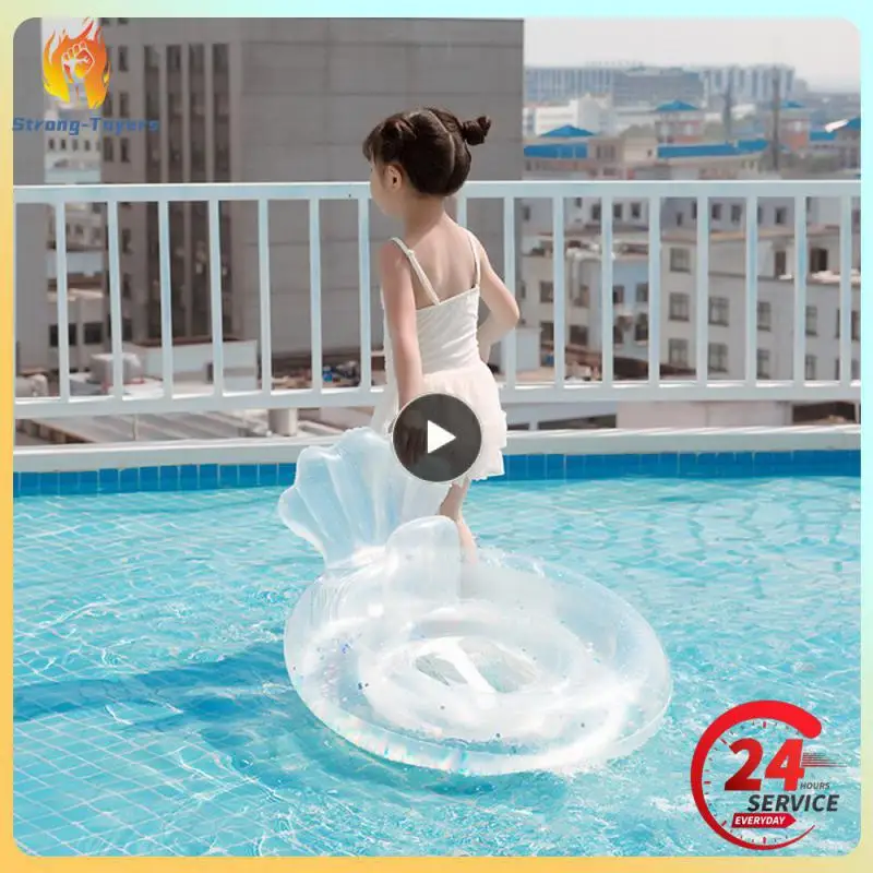 

High Buoyancy Swim Ring Explosion-proof Children Skin Friendly Leak Proof Airbag Swimming Circle Swimming Rings Mermaid Shaped
