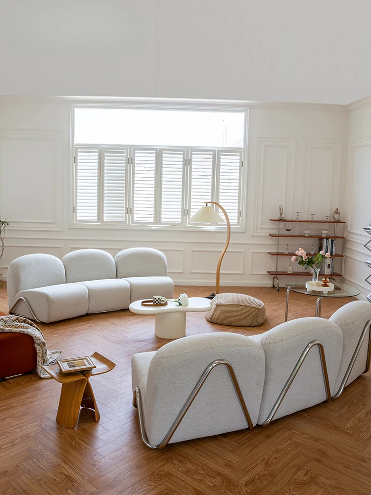 Предпочитаемый Модульный Диван-стул домашний изогнутый диван из нержавеющей