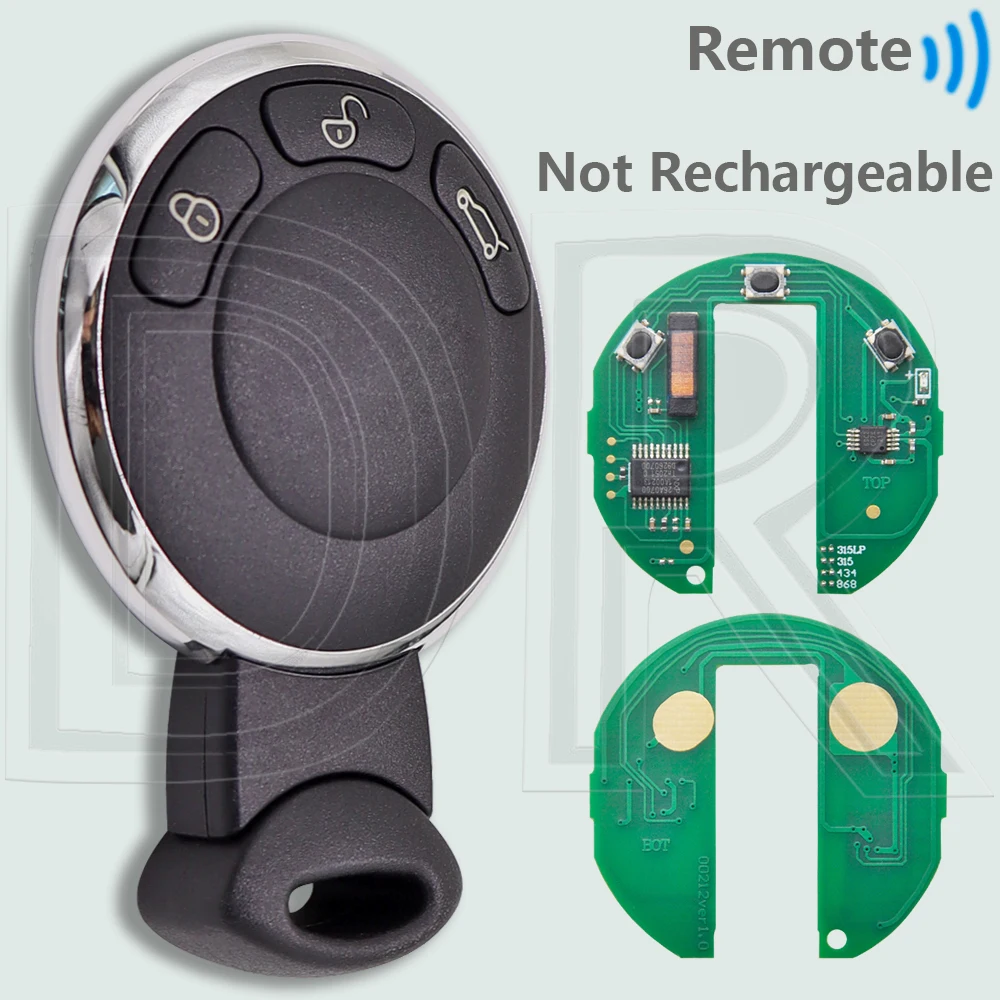 

DR KR55WK49333 ID46 чип 315LP/315/434,2/868 МГц с наклейкой автомобильный дистанционный ключ для BMW MINI Clubman Cabrio Cooper One/D/S Contryman