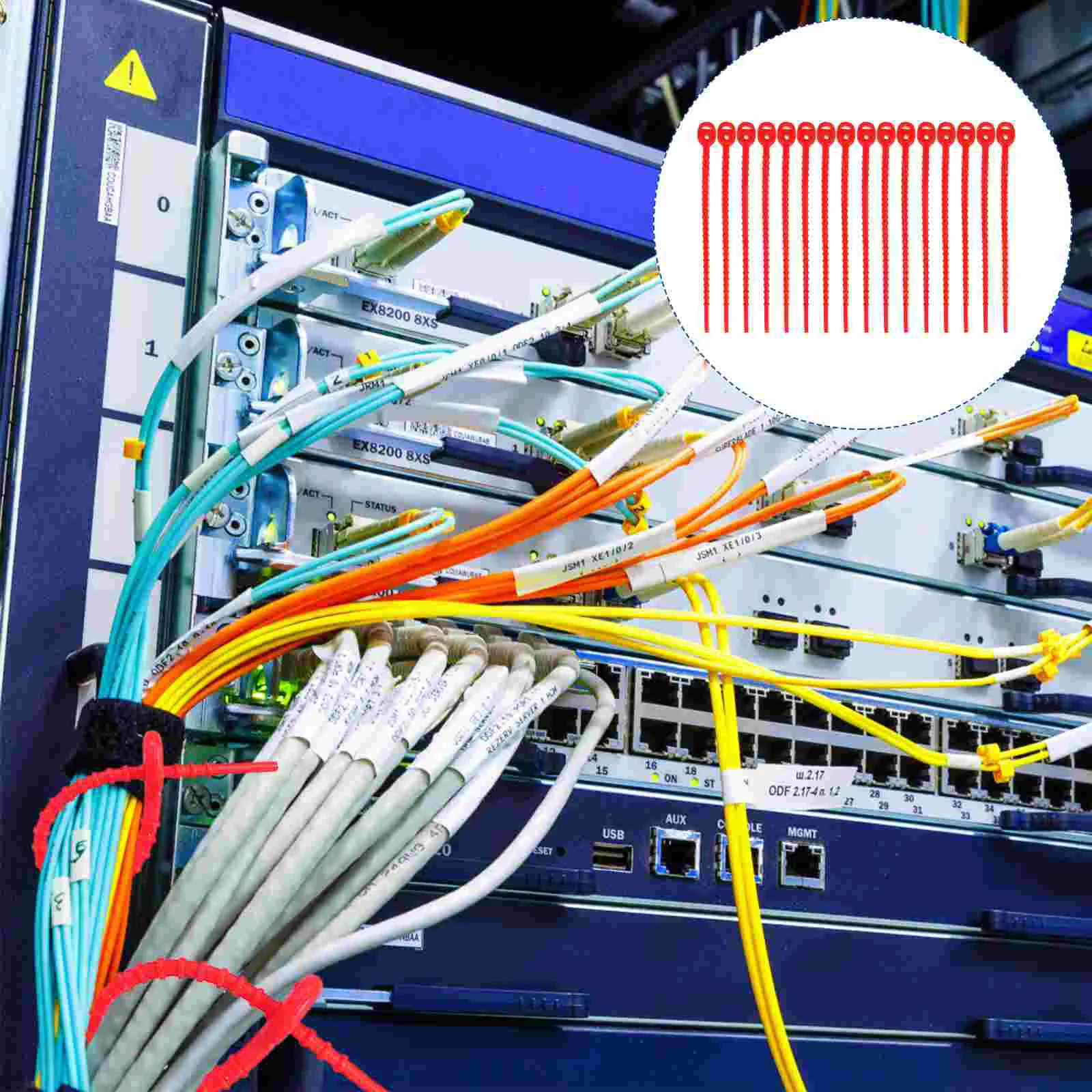 

16pcs Reusable Silicone Cable Ties Silicone Cord Straps Organizer for USB Cable