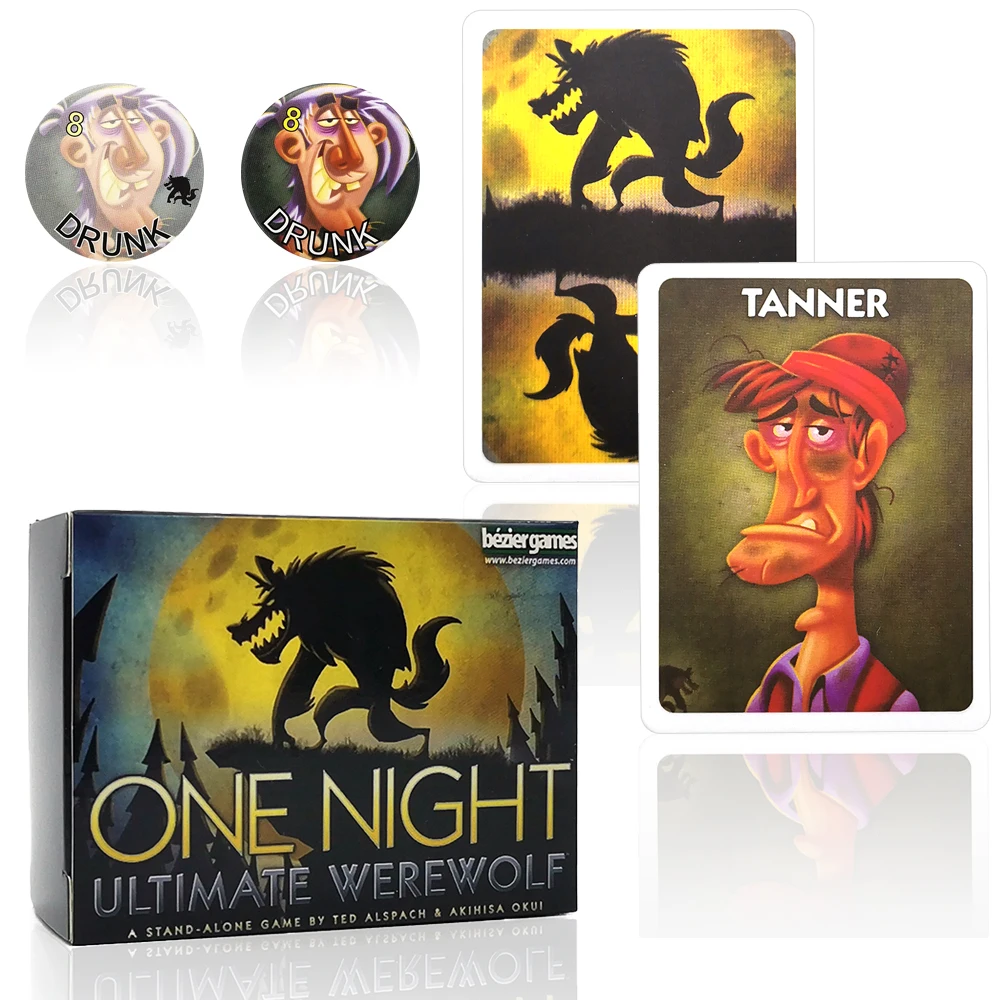 

One Night Ultimate Werewolf card games alien daybreak villains bonus vampire board Game for kids adult home party playing cards