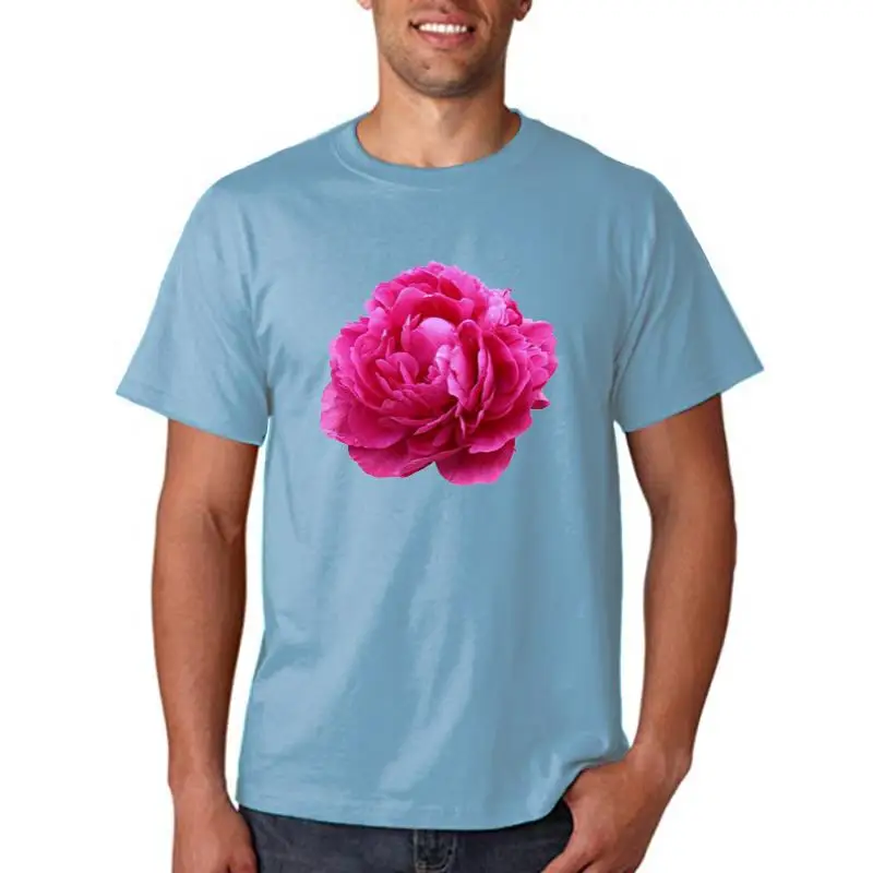 

Футболка женская с принтом пиона, топ с коротким рукавом в стиле ольччан, уличная одежда в стиле Харадзюку для девушек