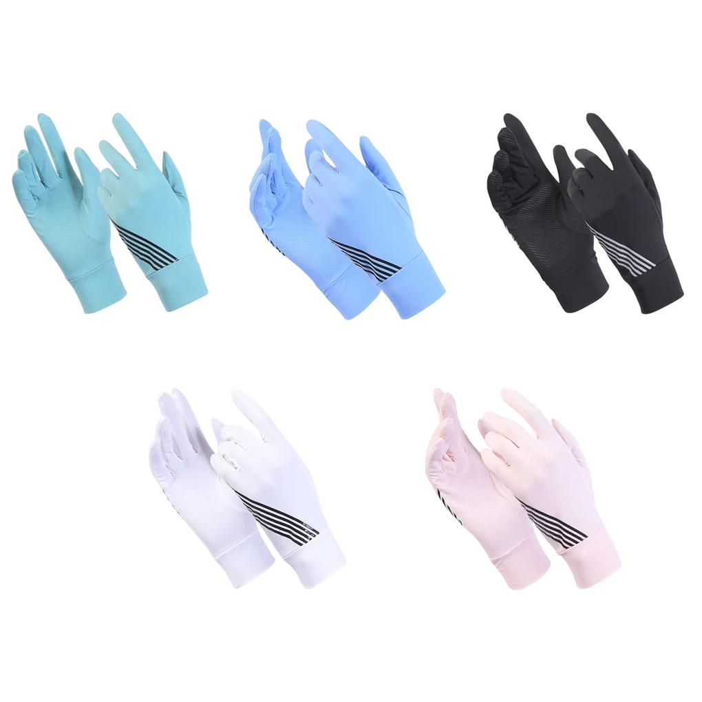 

1 Pair Summer Nonslip Sun-proof Glove Fitness Breathable Gloves Touchscreen Mittens for Outdoor Driving Activity