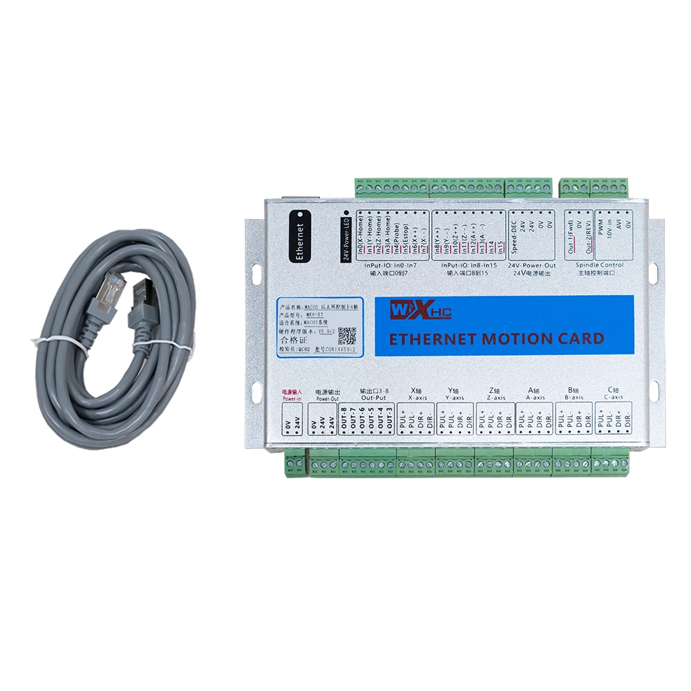 XHC MACH3 Ethernet-интерфейс 6-осевой контроллер движения с ЧПУ Коммутационная плата для