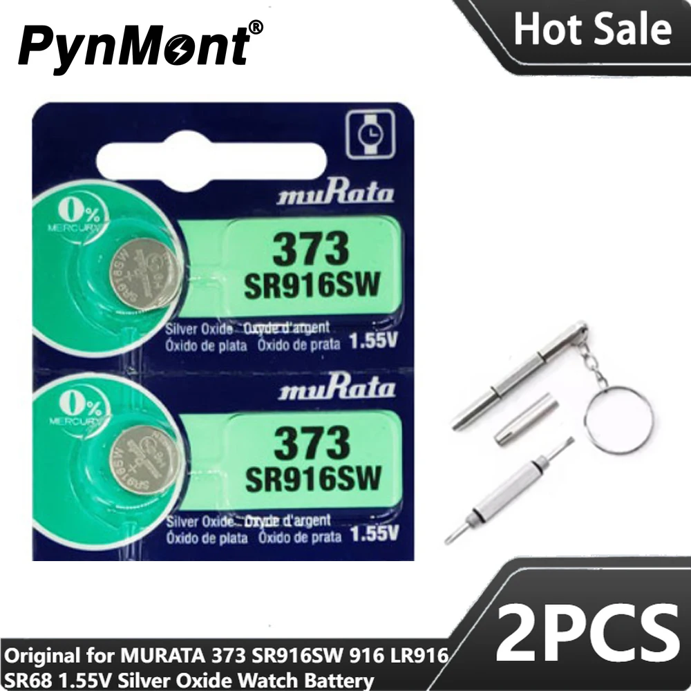 Аккумулятор для часов MURATA 373 SR916SW 916 LR916 SR68 1 55 В
