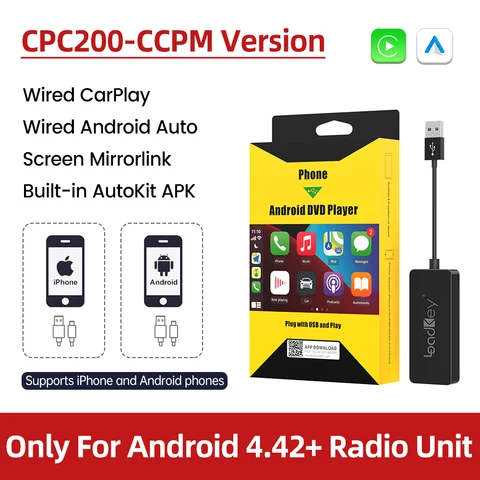 Автомобильный USB-адаптер для экрана Android, с функцией автоподключения