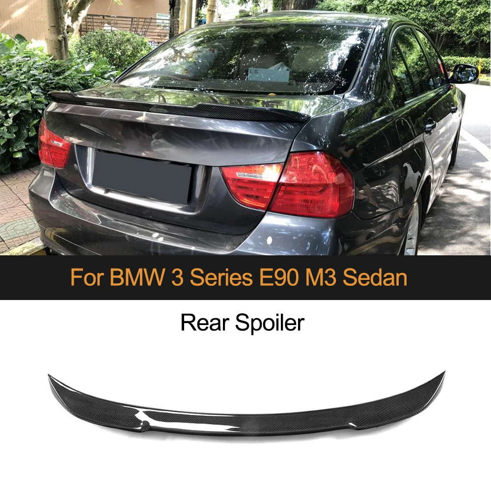 

Car-Styling Carbon Fiber Rear Trunk Spoiler Wing For BMW 3 Series E90 M3 320i 323i 325i 328i 335d 335i Car Trunk Lip Spoiler