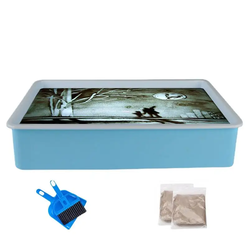 

Sand Art Kits For Kids LED Tabletop Lightbox Toys Art Supplies Birthday Gifts For Girls And Boys Mini Art Table For Kids
