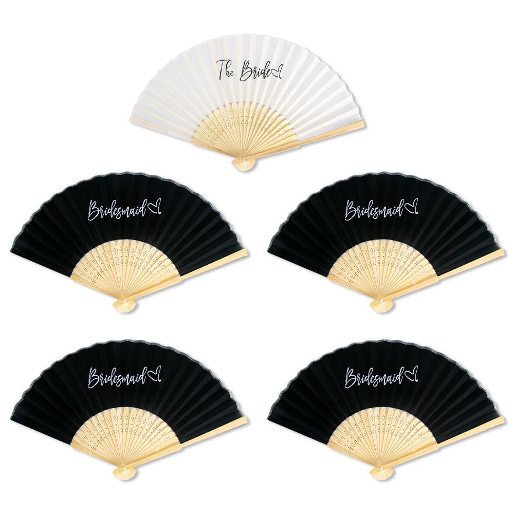 1/7 шт. ручной веер для подружки невесты складной бумажный товары девичника