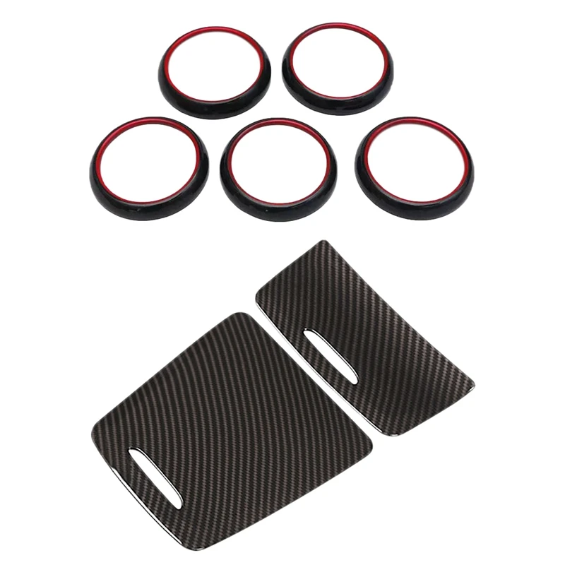 

Dashboard Air Vent Decoration Trim Cover For Mercedes Benz A B Cla Gla Class W176 & Carbon Abs Center Storage Box Panel Trim Ash