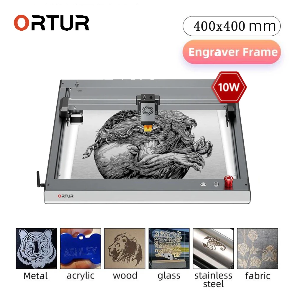 

ORTUR Wood Laser Engraving CNC Desktop Engraver Metal 20000MM/MIN Cutter Machine Woodworking Cutting Offline App Wifi Marker