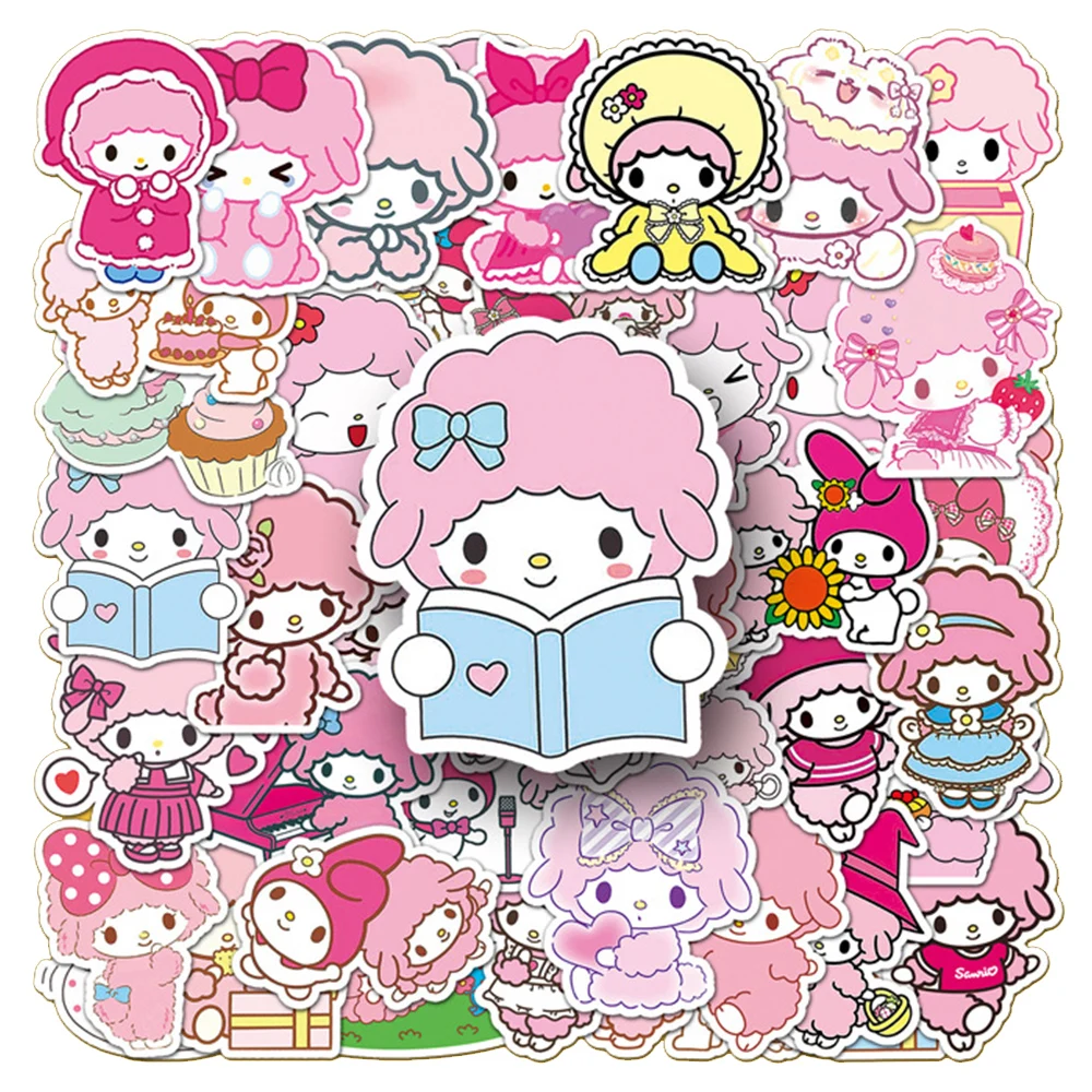 10/30/50 шт. милые Мультяшные наклейки с пианино Мой сладкий Sanrio розового цвета