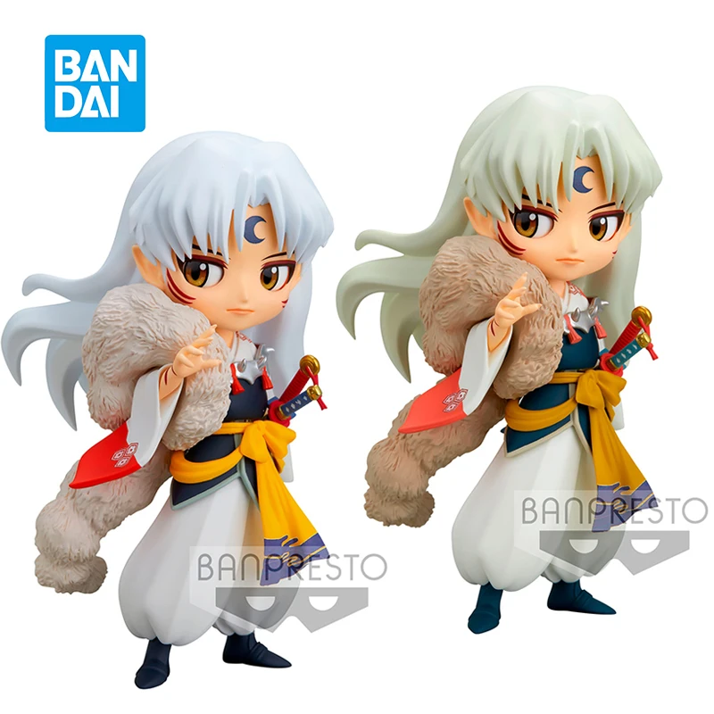 

Original Banpresto Q Posket Inuyasha Sesshoumaru 14Cm Anime Figure Action Pvc Doll Collection Toys