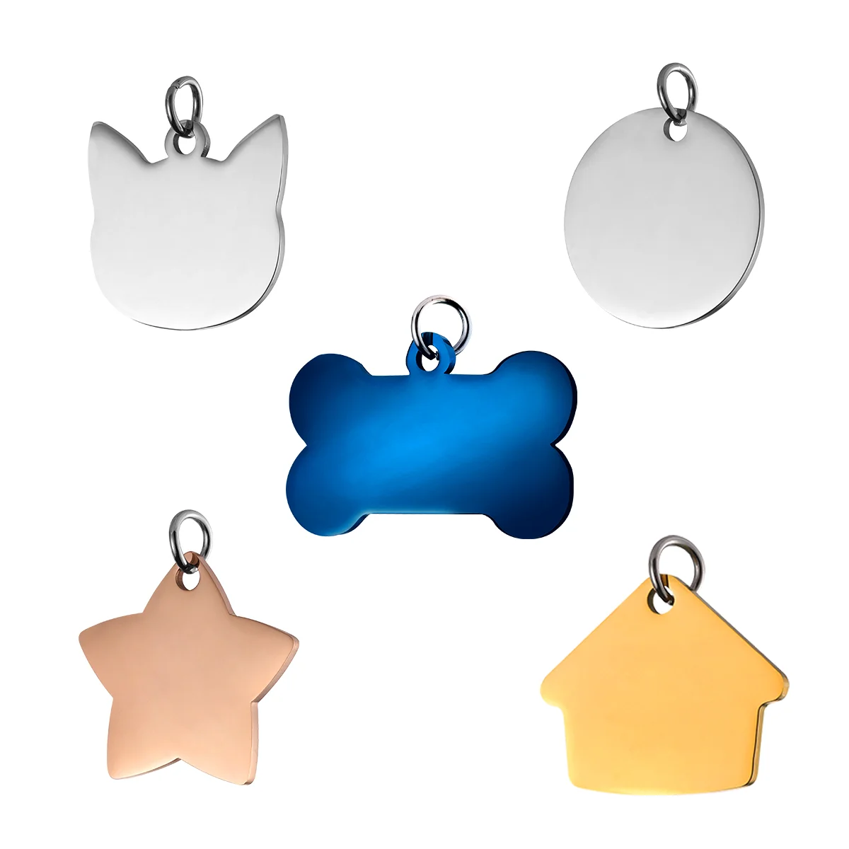 

5pcs Dog Personalized Dog Tags Dog Tags Personalized Custom Dog Tags Id Dog Id Tags Personalized