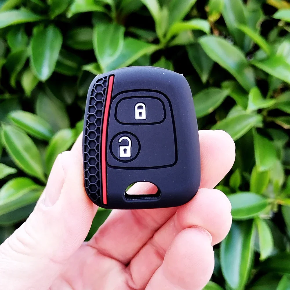 НОВЫЙ силиконовый чехол для автомобильного ключа Peugeot 107 206 307 207 406 408 Citroen C1 C2 C3 Berlingo