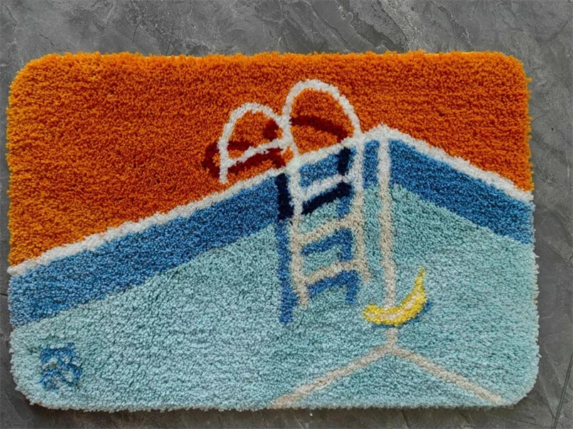 

Флокирующий коврик для дома 40x60 см