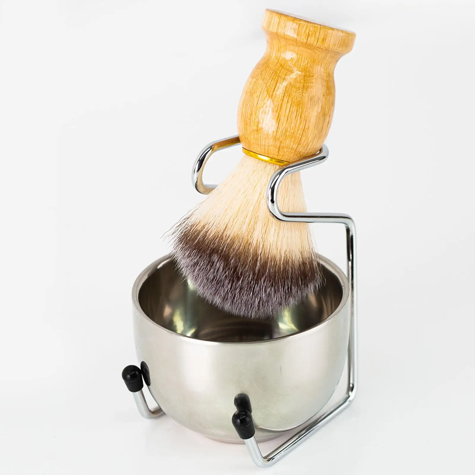 

Shaving Brush Set for Men, Dia 82mm Bowl Convenient Comfortable Perfect for Wet Shave Professional Soft and Smooth Brush Premium