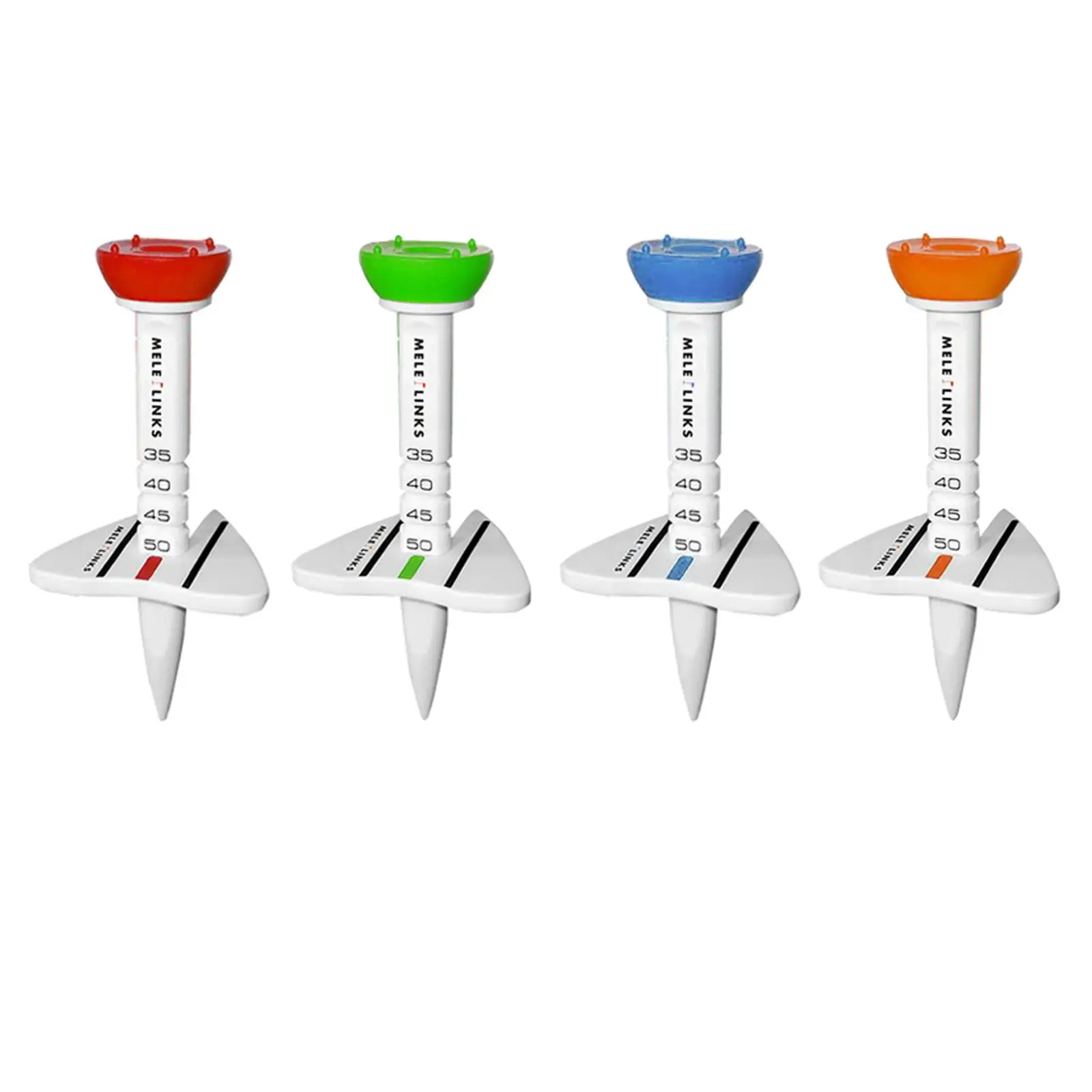 

1 Piece Adjustable Height 35mm - 55mm Tee System ABS Tee Holder Step Tee Ball Stand for Golfer Driving Range Golfing
