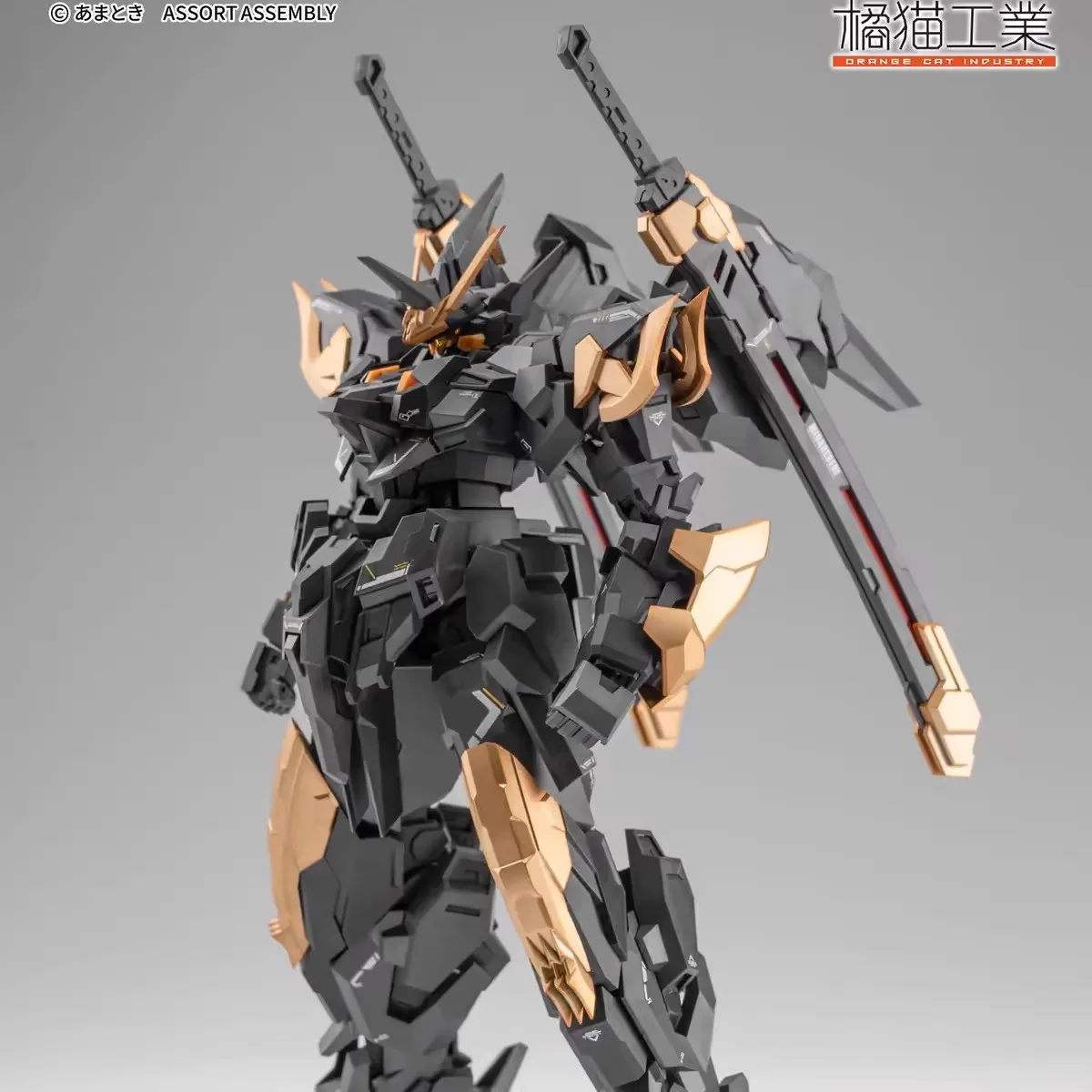 Оранжевый кот промышленная блестящая боевая ворона фигурка в сборе модель