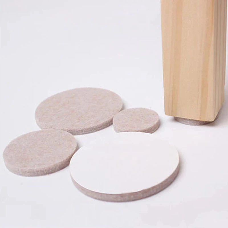 Черно-белые самоклеящиеся войлочные накладки на ножки стула мебельные чехлы