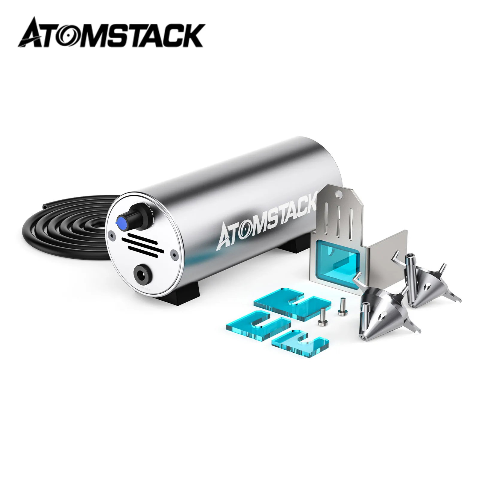 

Official ATOMSTACK Laser Cutting/Engraving Air-Assisted Accessories HIgh Airflow 10-30L/min Adjustable to Remove Smoke and Dust