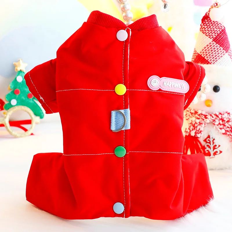 Зимняя женская теплая флисовая Пижама для собак чихуахуа Йорк кавайная одежда