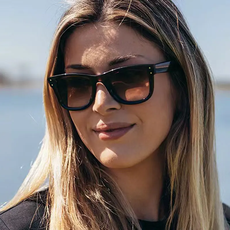 Солнцезащитные очки R0502S мужские дизайнерские модные квадратные темные с