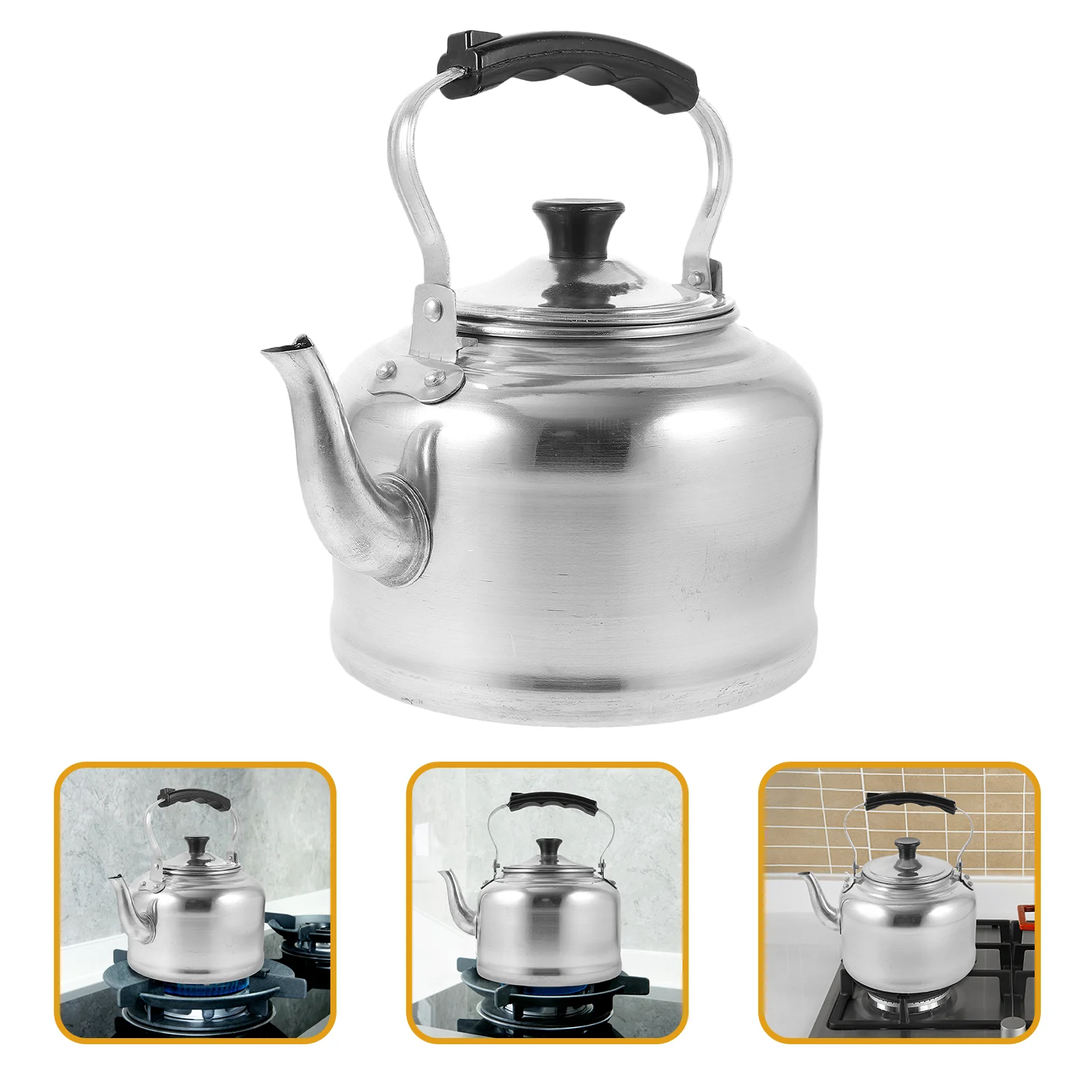 

Fast Heating Water Kettle Stovetop Boiler Stainless Steel Tea Wear-resistant Coffee Pot Aluminum