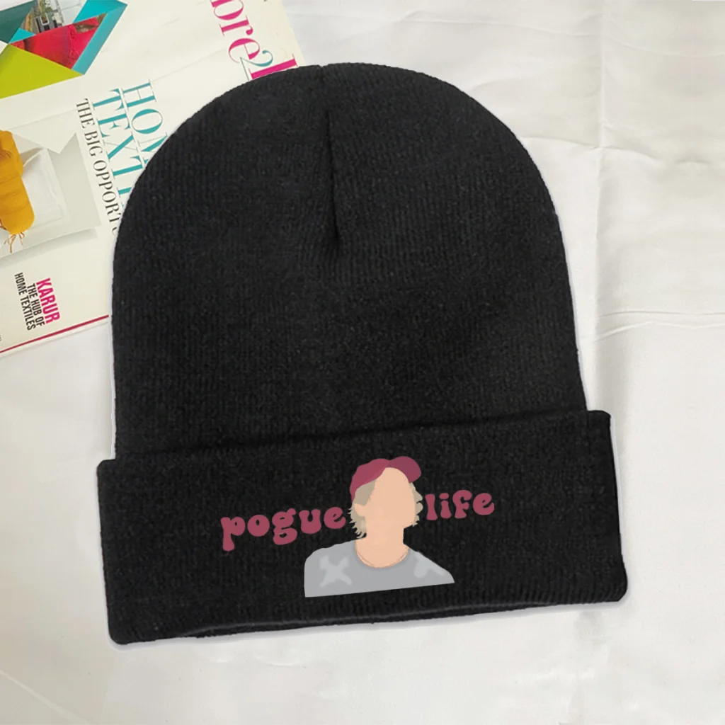 

Pogue Life JJ Classic Outer Banks Pogues Plot Adventure Knitting Beanie Caps Skullies Beanies Ski Caps Soft Bonnet Hats Winter