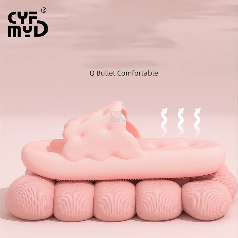 Platform Women's Home Slippers Cute Cookies Shoe for Woman Summer 2023 New EVA Slipper Wear-resistant Slide Non-slip Lightweight