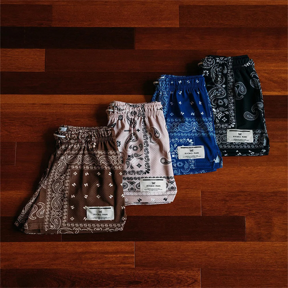 New Ryo/ko/Ra/in summer men's shorts loose casual sports quick dry American style but knee basketball pants tide