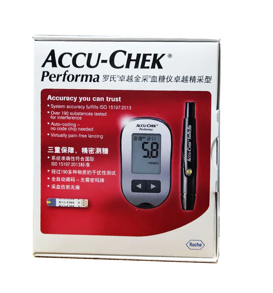 

Accu Chek Performa glucose meter Roche Tester Diabetes Monitor automatically coded for home use does not contain box^
