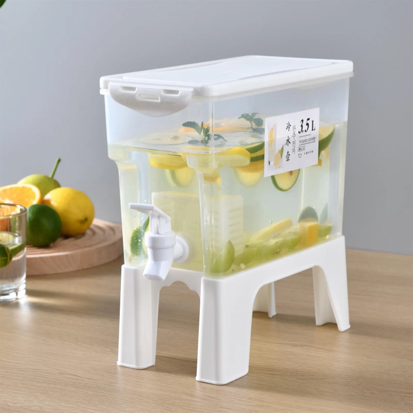 

Drink Dispenser With Removable Stand Fridge Beverage Dispenser With Spigot Lemonade Juice Container Cold Kettle Beverage