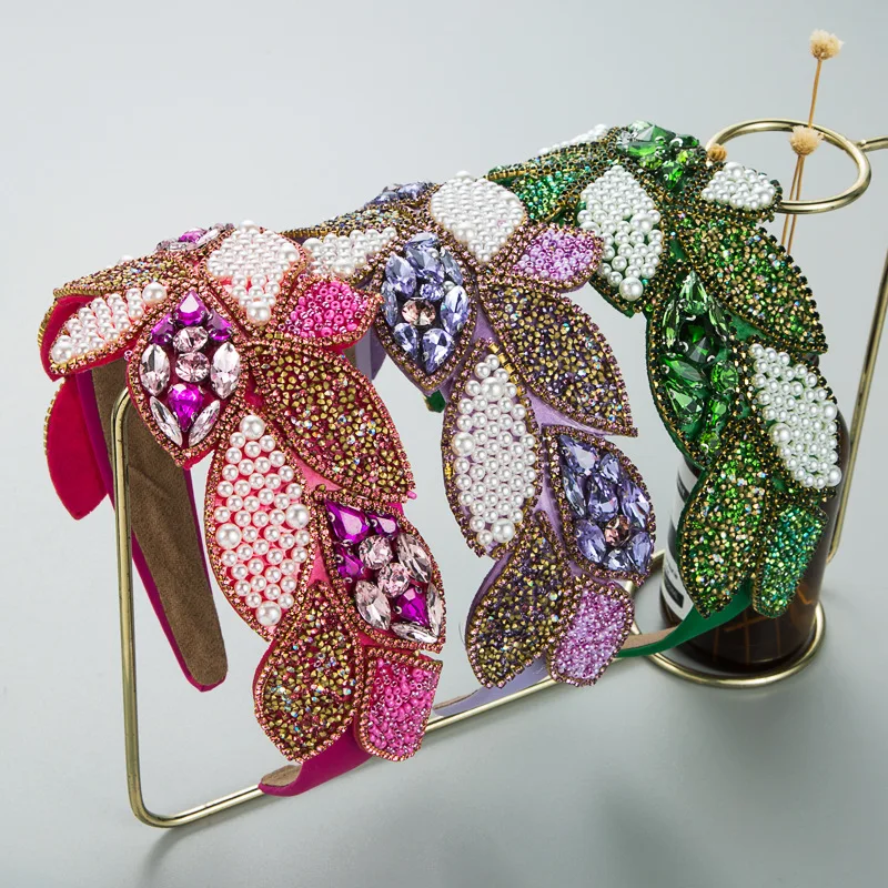 Ful Rhinestone Handmade Headbands Hairbands For Women Girls Hair Accessories