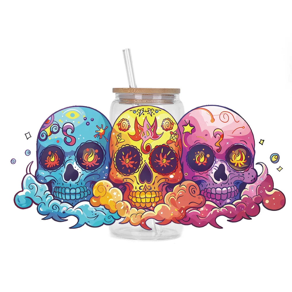 Серия черепа легкие пилинг водонепроницаемые наклейки сделай сам 3D трансферы