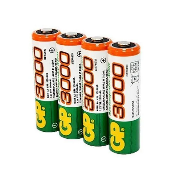 

Premium 4PCS GP AA 3000mAh 3600mAh 1.2V Rechargeable Battery