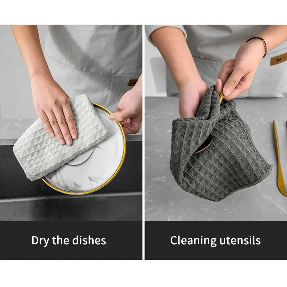 

Cleaning Cloth Soft Quick Absorbing Absorbent Dish Towel Plate Bowl Cleaning Rag Reusable Washing Cloth Household Supplies