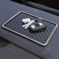 anti slip mat crystal rhinestone automobile silicone non slip mat pad car sticky for gps phone key car interior accessories