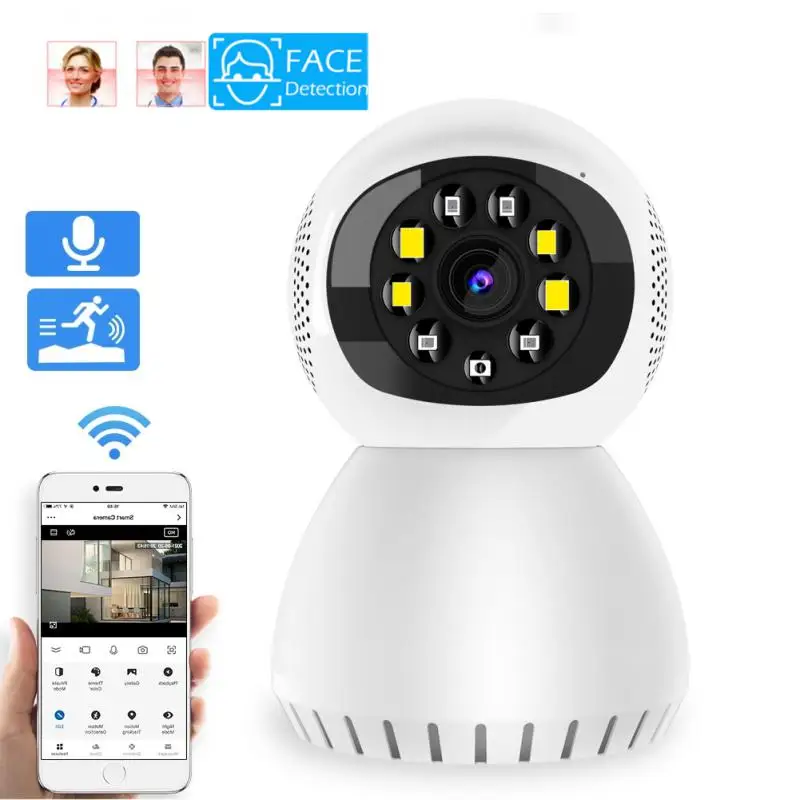 

Smart Home WiFi Camera Full Color Night Vision Auto Human Tracking Zoom Indoor Surveillence Security Protection Remote Monitor