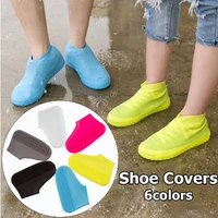 reusable waterproof rain shoes covers slip resistant rubber rain boot overshoes outdoor walking shoes accessories dropship 1pair