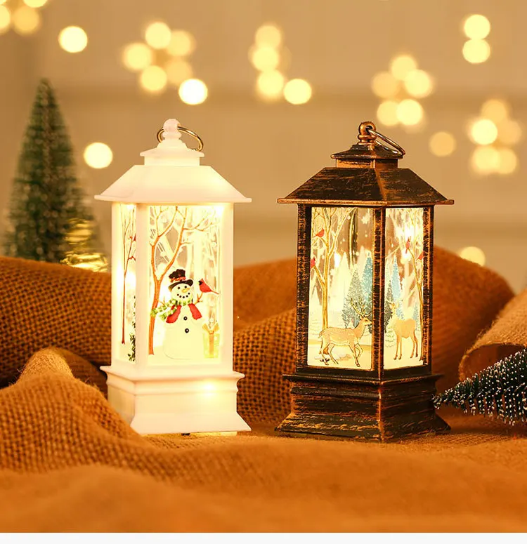

Рождественский фонарь, освещение для дома 2021, Рождественские елочные украшения, рождественские подарки, новый год