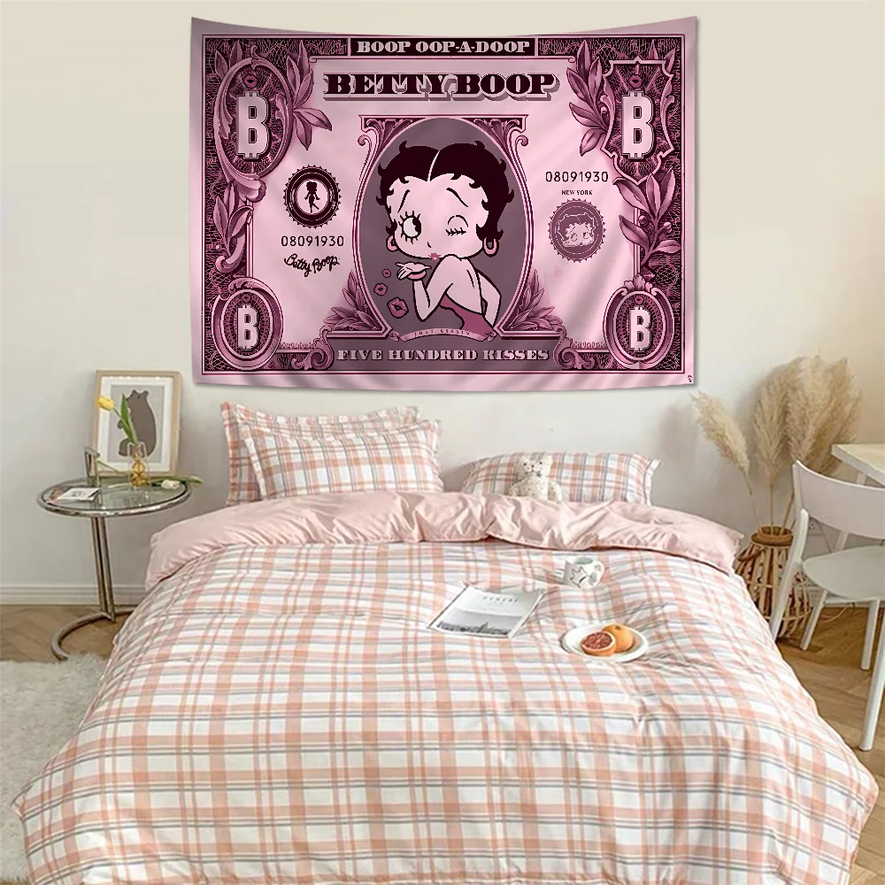 B-Bettys Boops Красочный гобелен Настенный богемный настенный Мандала Настенные листы