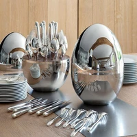 24pieces dinnerware set stainless steel flatware silver gold household dinner knife spoon fork bar hotel tableware