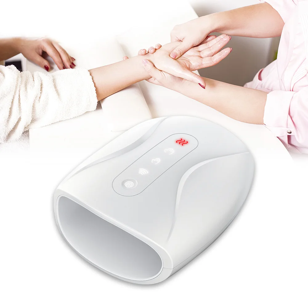 

Electric Hand Massage Machine Palm Finger Acupoint Wireless Hand Massager with Air Pressure and Hot Compress Acupressure Tool