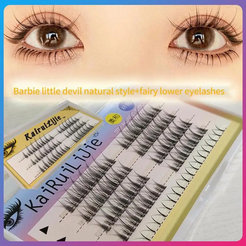 

1box Eyelashes Extension False Eyelash Curling Volumizing Eyelash Fake Eyelash Individual Cluster Eyelashes Big Eyes Eyes Makeup