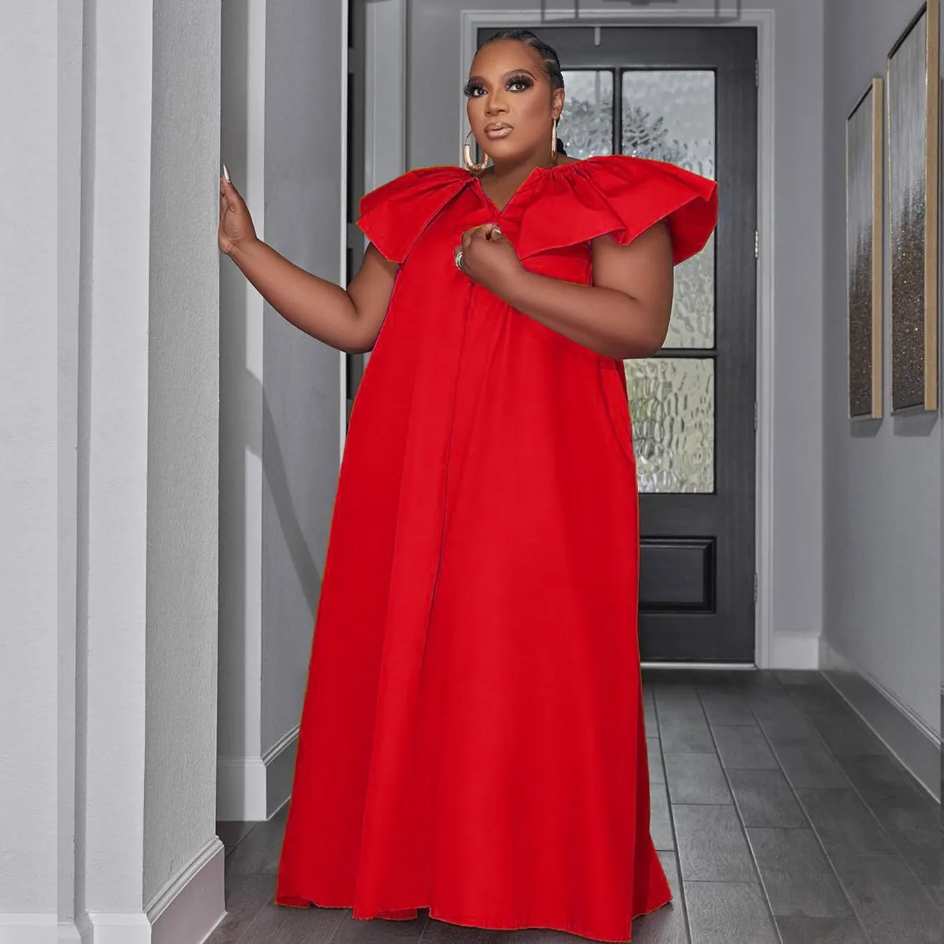 Рисунок 2 - Женское Свободное длинное платье-макси